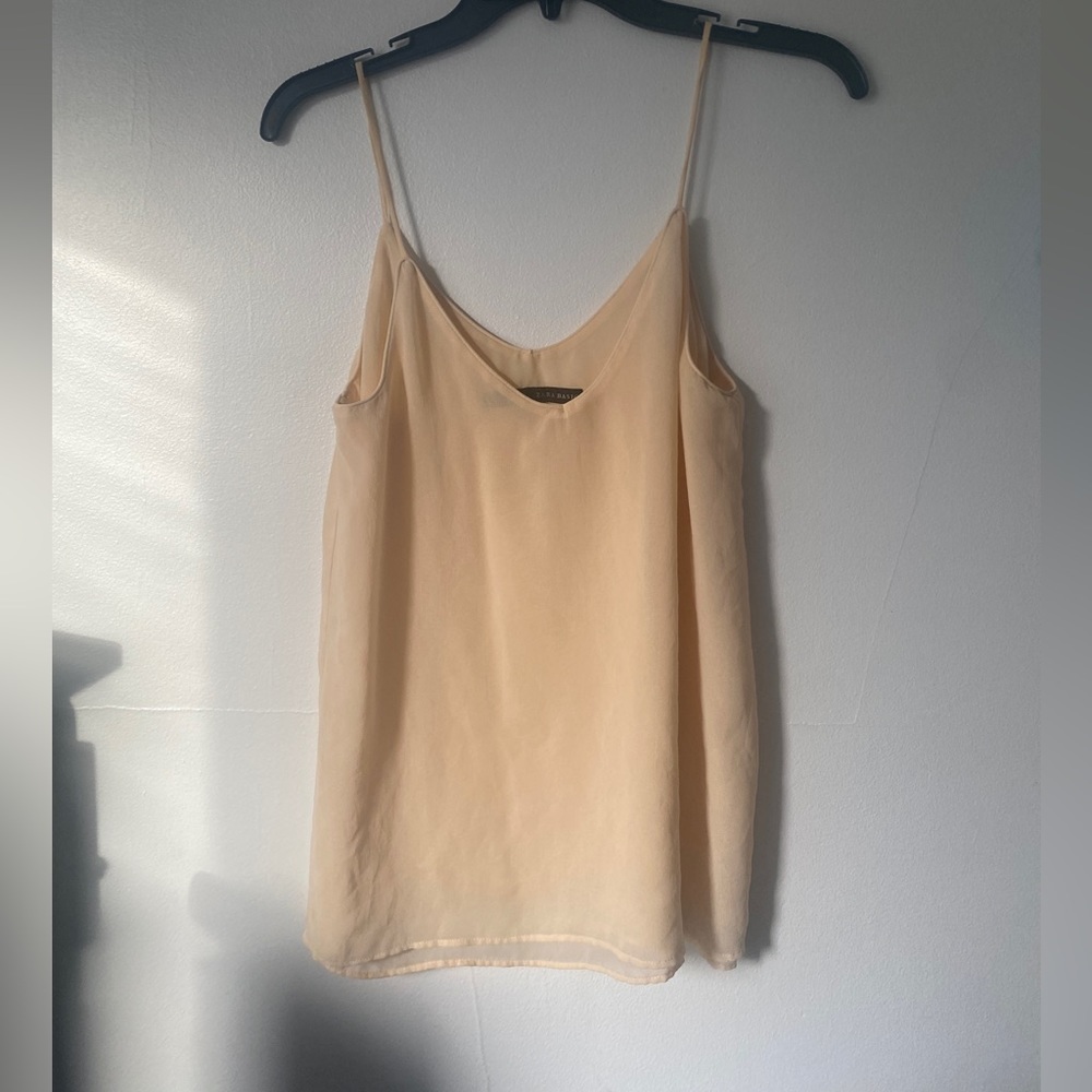 Beige peachy tank Zara